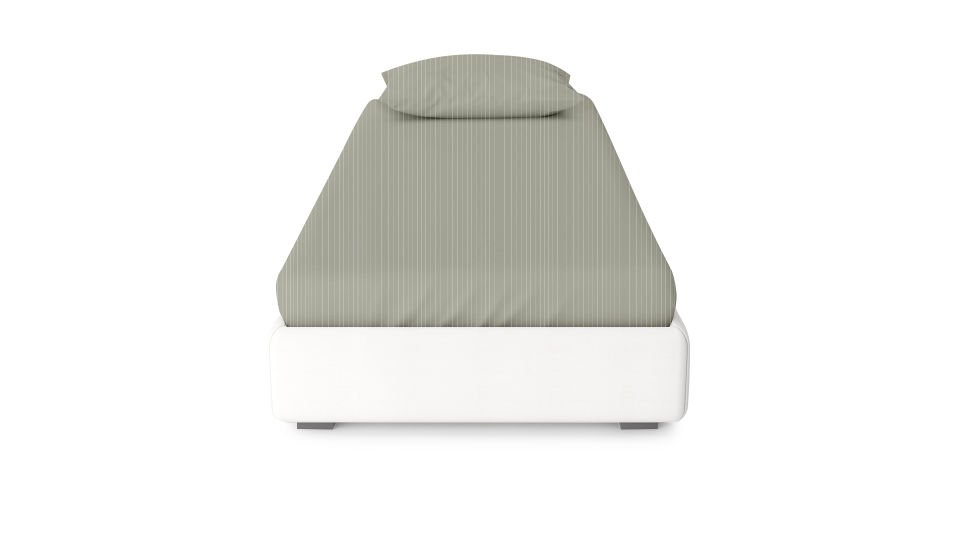 Dora Lastikli Çarşaf & Yastık Kılıfı Seti 100*200 - Çizgili Yeşil