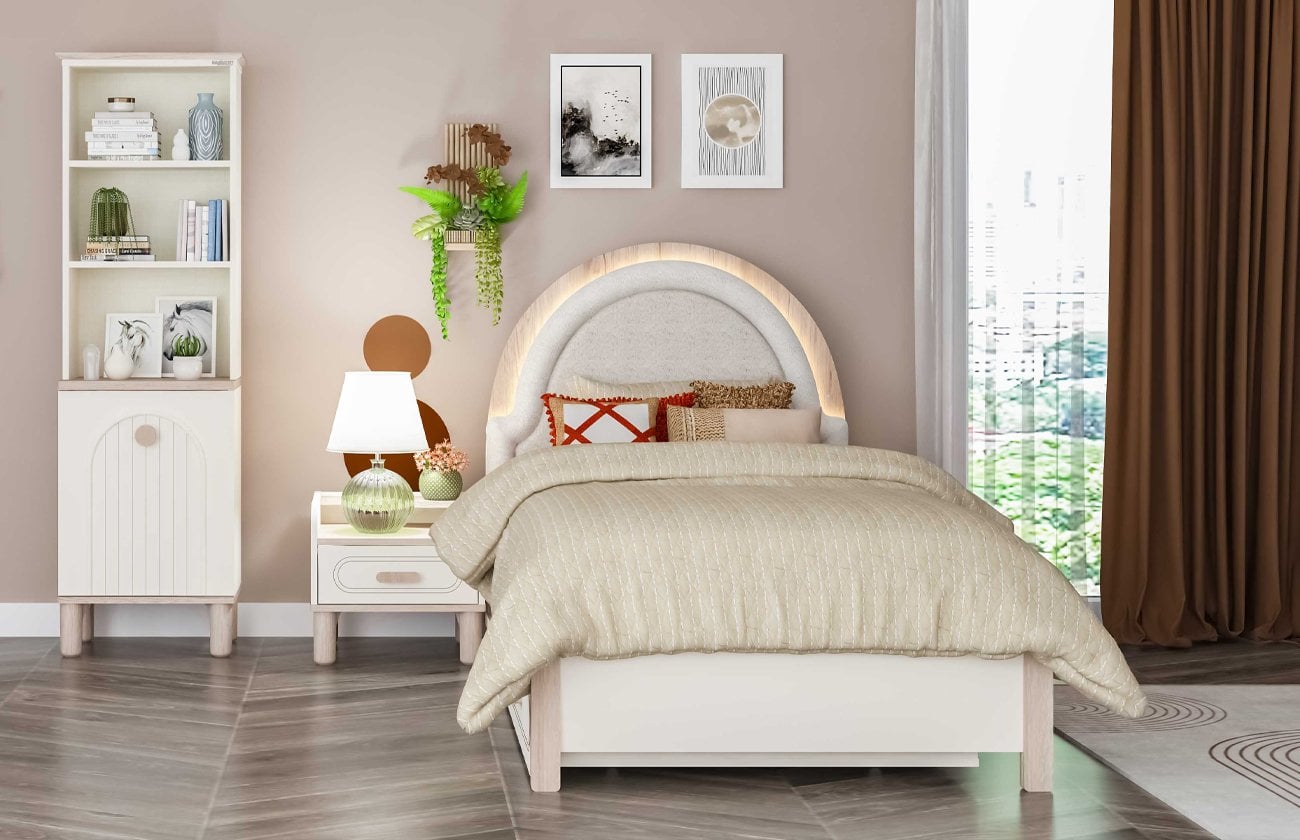 Bohemsoft Genç Odası yatak detayı