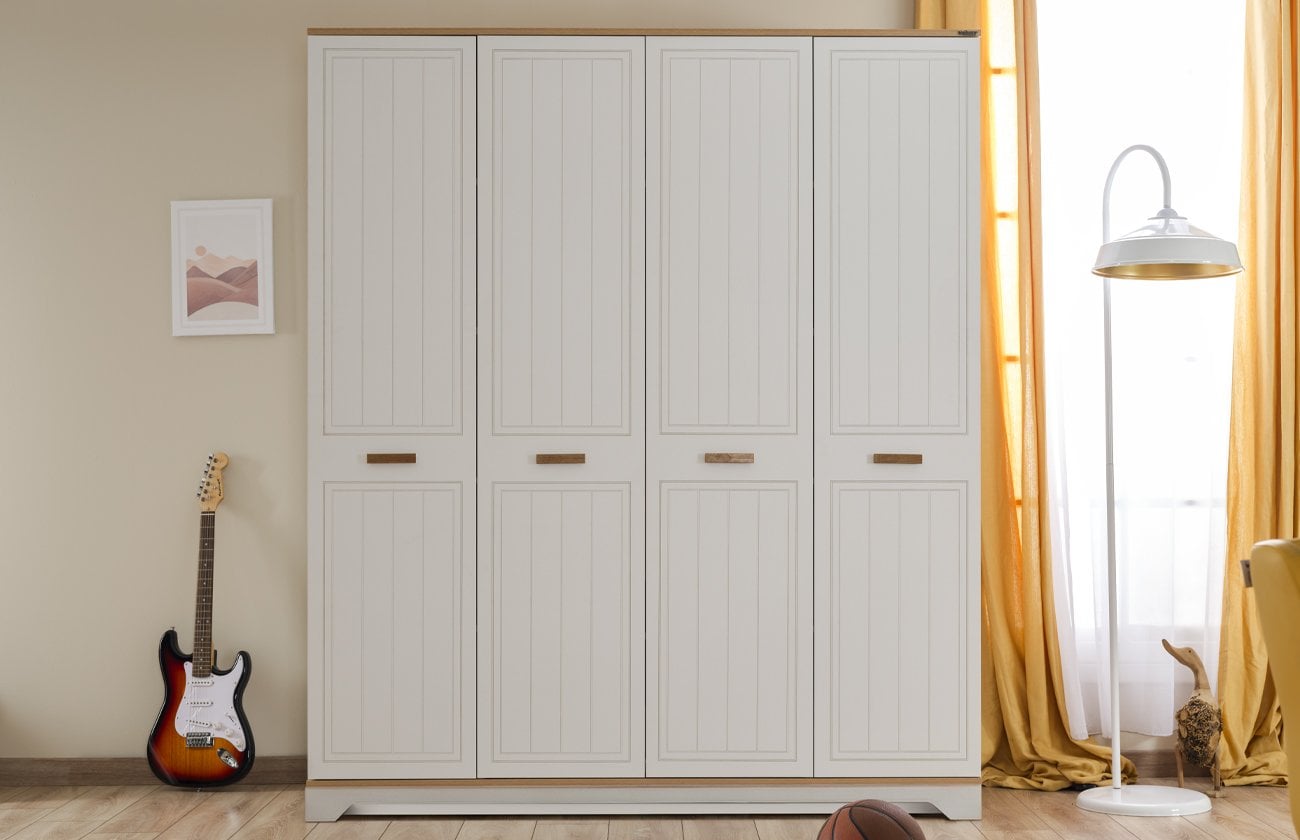 Ferro Ranza Çocuk Odası Beyaz yatak detayı