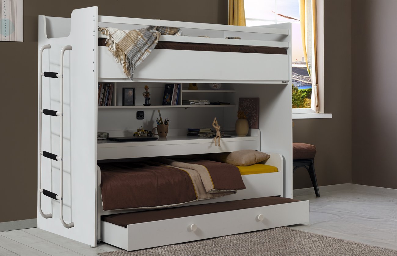 Joker Çocuk Odası Beyaz dolap