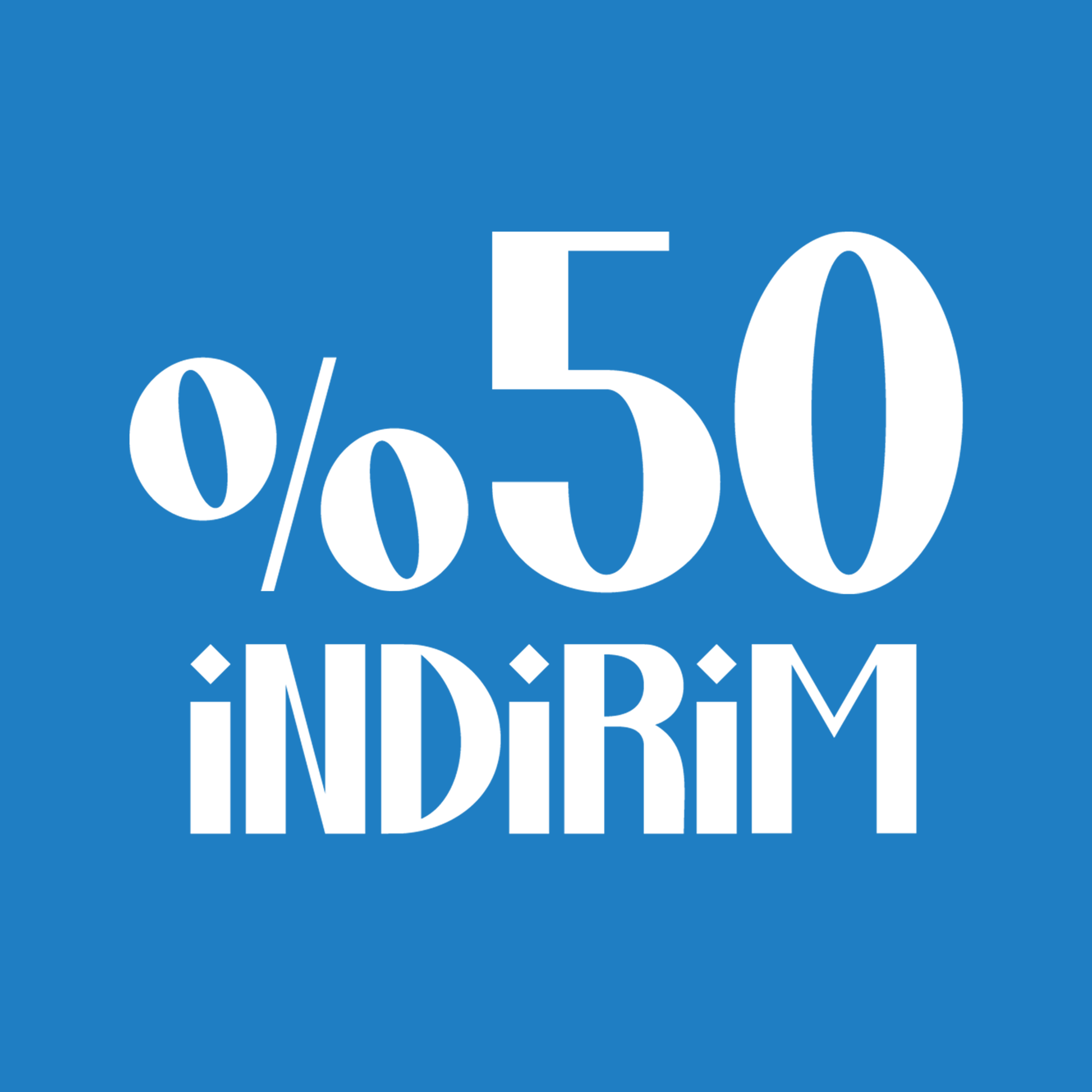 Tüm Ürünlerde %50 İndirim